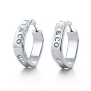 Tiffany & Co 1837 Square Hoop Earrings Rare